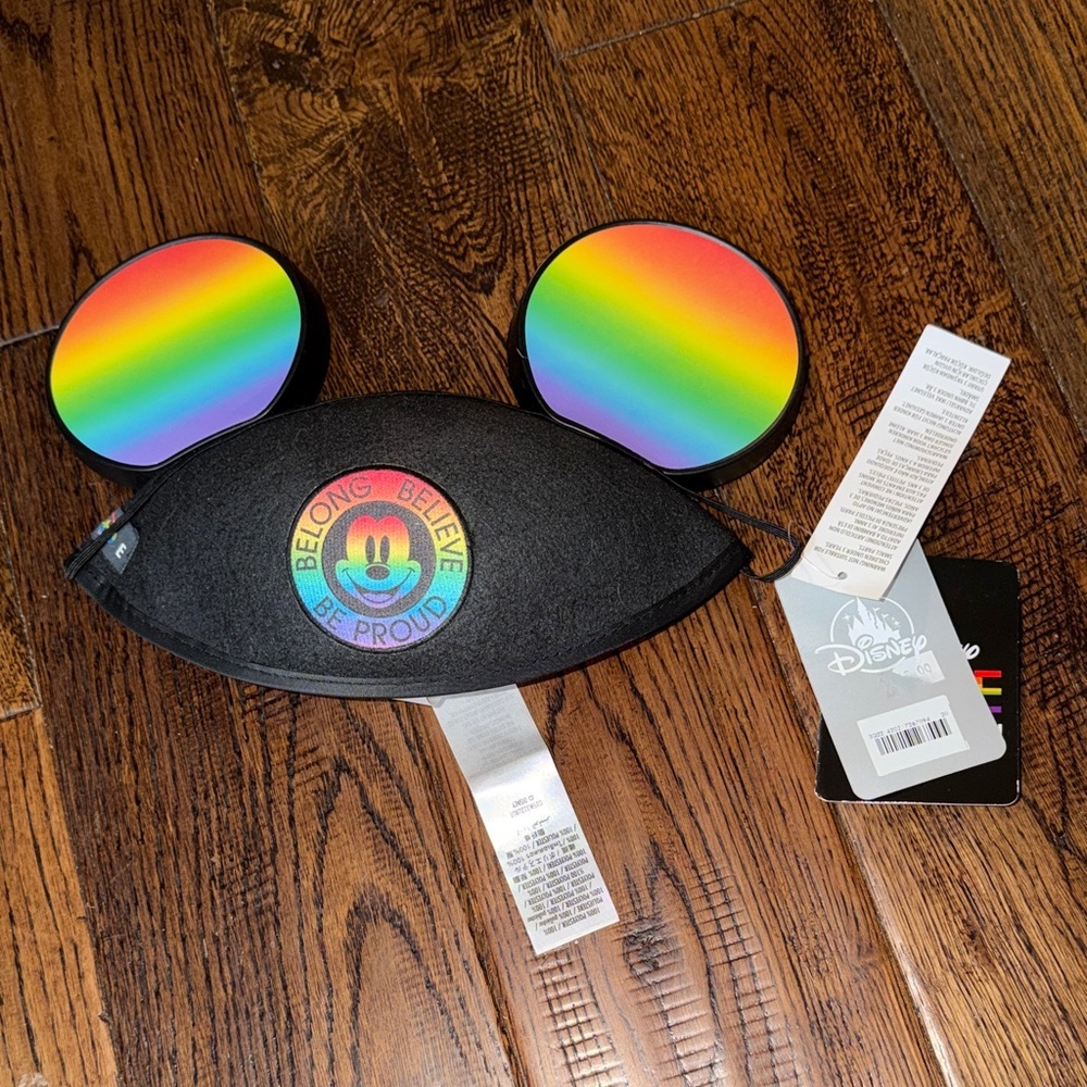 NWT Disney Pride Mickey Mouse Ears with Rainbow Colors